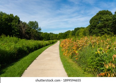 Path To The Butterfly Garden In Bellevue State Park, Iowa.