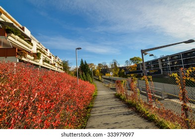 A Path By The Subway In Oslo