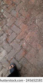 the path is full of dirt