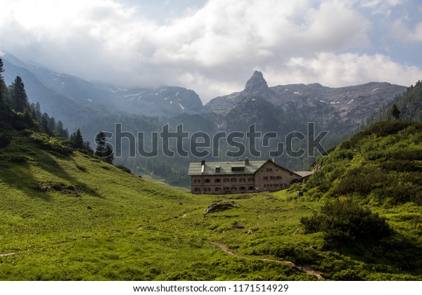 Path Haus Above Funtensee Bavarian Alps Stock Photo Edit Now