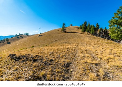 Path Up Hill To Fire Building