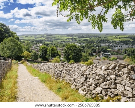 Path into Settle in the Yorkshire Dales