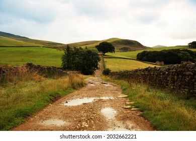 Path Leading To High Cup Nick In The North Pennines.