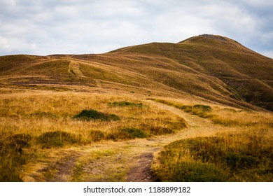 Path Leading Up Sugarloaf Mountain In The Brecon Beacons. Wales.