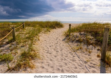 Path Over Sand Dunes, Venice Beach, Venice, Florida, USA