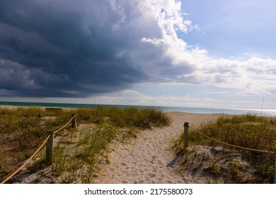 Path Over Sand Dunes, Venice Beach, Venice, Florida, USA