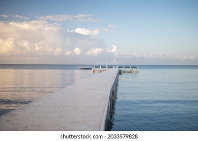 a path to pier in the ocean