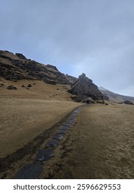 Path to Rutshellir Caves, Iceland