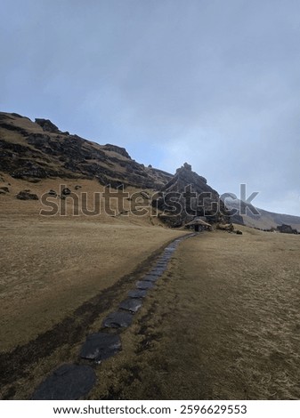 Path to Rutshellir Caves, Iceland