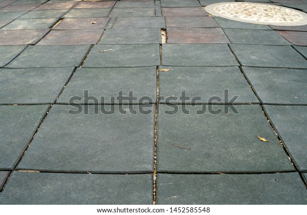 Path That Covered Rubber Tiles Has Stock Photo Edit Now 1452585548