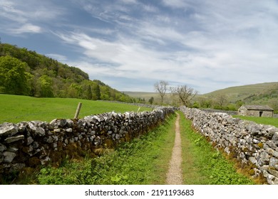 Path Through Fields In Wharfedale