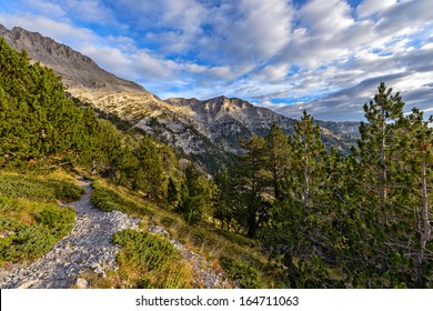 Path To The Top Of Olympus Mountain In Greece