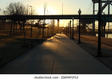 Path towards the setting sun