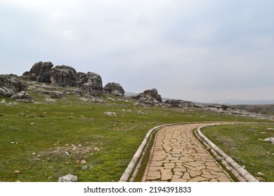 A path which goes to Çayönü (to an ancient city) Ergani Diyarbakır  - Shutterstock ID 2194391833