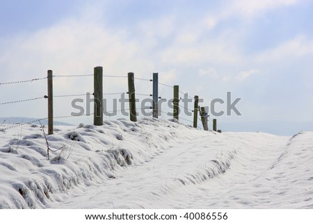 Similar – Image, Stock Photo My garden fence. Landscape