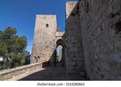 Paths around Santa Catalina castle in Jaen, Spain. Magnificent views at the top of the Santa Catalina hill.