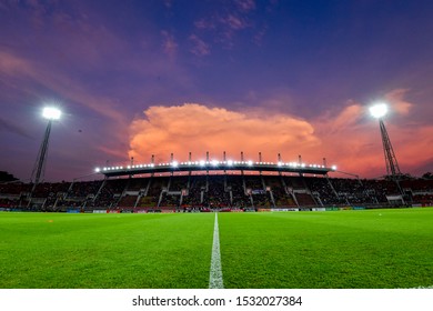 Pathum Thani, Thailand - Oct 15 2019: Thammasat Stadium In Pathum Thani, Thailand.