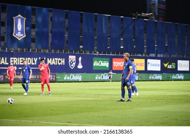 Pathumthani -Thailand-31May2022:Teerasil Dangda #10 Player Of Thailand During Friendly Match Between Thailand Against Bahrain At Bg Stadium,thailand