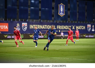 Pathumthani -Thailand-31May2022:Teerasil Dangda #10 Player Of Thailand During Friendly Match Between Thailand Against Bahrain At Bg Stadium,thailand