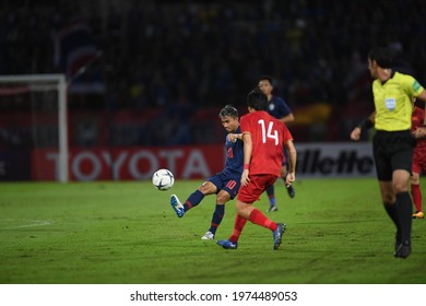 Pathumthani-Thailand-5sep2019:Chanathip Songkrasin #10  Player Of Thailand In Action During Match World Cup Qualifiers 2022 Between Thailand Against Vietnam At Thammasat Stadium,thailand