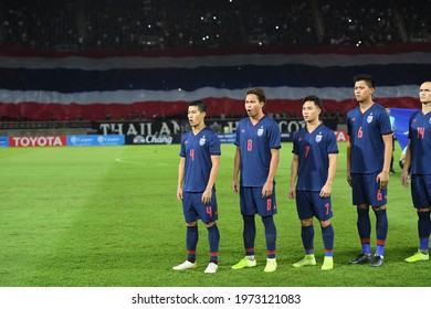 Pathumthani-Thailand-5sep2019:Player Of Thailand In Action During Match World Cup Qualifiers 2022 Between Thailand Against Vietnam At Thammasat Stadium,thailand