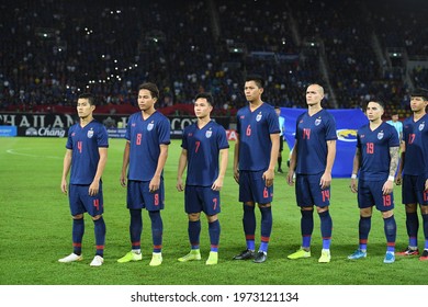 Pathumthani-Thailand-5sep2019:Player Of Thailand In Action During Match World Cup Qualifiers 2022 Between Thailand Against Vietnam At Thammasat Stadium,thailand