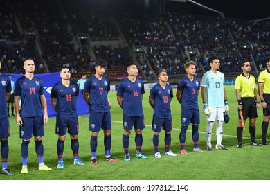 Pathumthani-Thailand-5sep2019:Player Of Thailand In Action During Match World Cup Qualifiers 2022 Between Thailand Against Vietnam At Thammasat Stadium,thailand