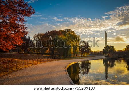 Pathway Around the Constitution Gardens Pond - Washington D.C.