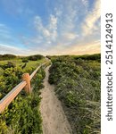 Pathway to the beach in Watch Hill, Rhode Island