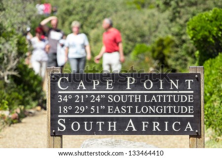 Pathway in the cape town leading to Cape point lighthouse