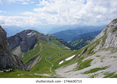 Pathway Going Up Mount Pilatus