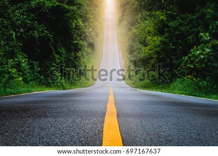 The pathway to success concept.