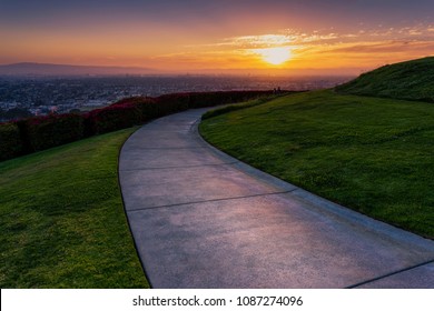 Pathway To Sunset At Hilltop Park, Signal Hill, CA