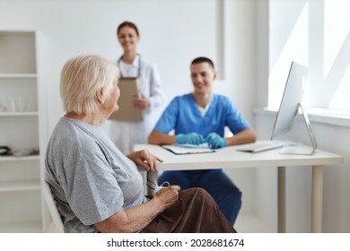 Patient At The Admission To The Hospital Doctor Nurse