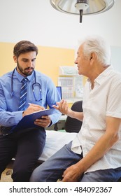 Patient Consulting A Doctor In The Hospital