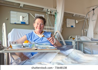 Patient In Hospital Room