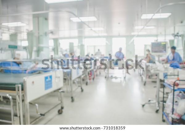 Patient room Blurred\
background in hospital
