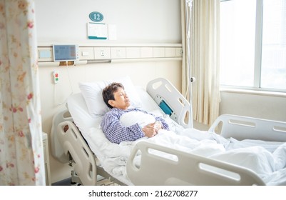 patient sleeping in hospital bed - Powered by Shutterstock