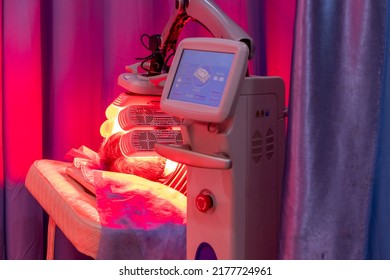 The patient is undergoing infrared light therapy for the nervous system - Shutterstock ID 2177724961
