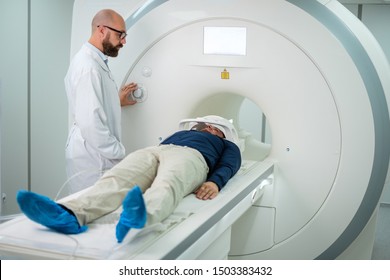Patient visiting MRI procedure in a hospital - Shutterstock ID 1503383432