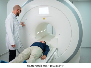 Patient visiting MRI procedure in a hospital - Shutterstock ID 1503383444