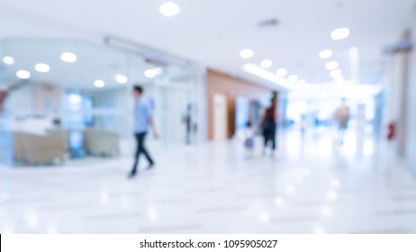 Patient Walking In Hospital - Shutterstock ID 1095905027