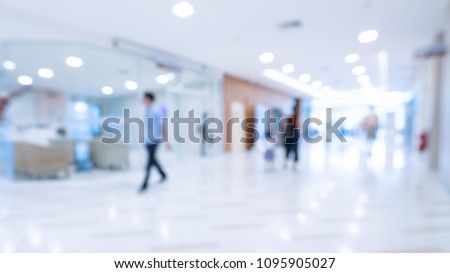 Patient Walking In Hospital