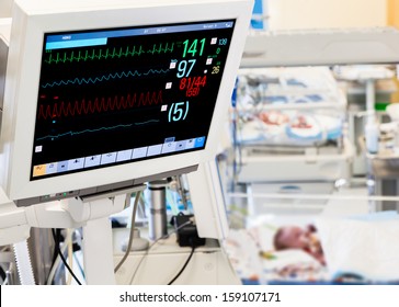Patients Monitor In Neonatal Intensive Care Unit