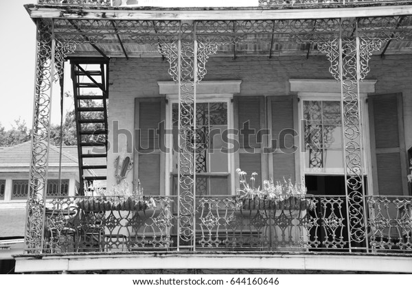 Patio New Orleans House Outside French Stock Photo Edit Now