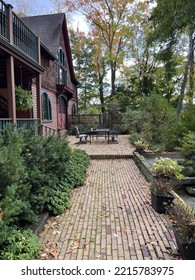 Patio At Old Carriage House Converted Into A Bed  Breakfast