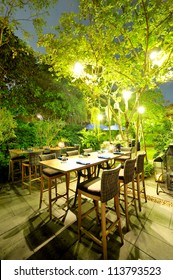 Patio Romantic In The Evening