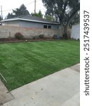 patio and sod fresh backyard new