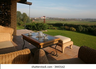 Patio with view