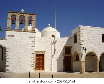 Patmos Island Church In Skala, Greece 